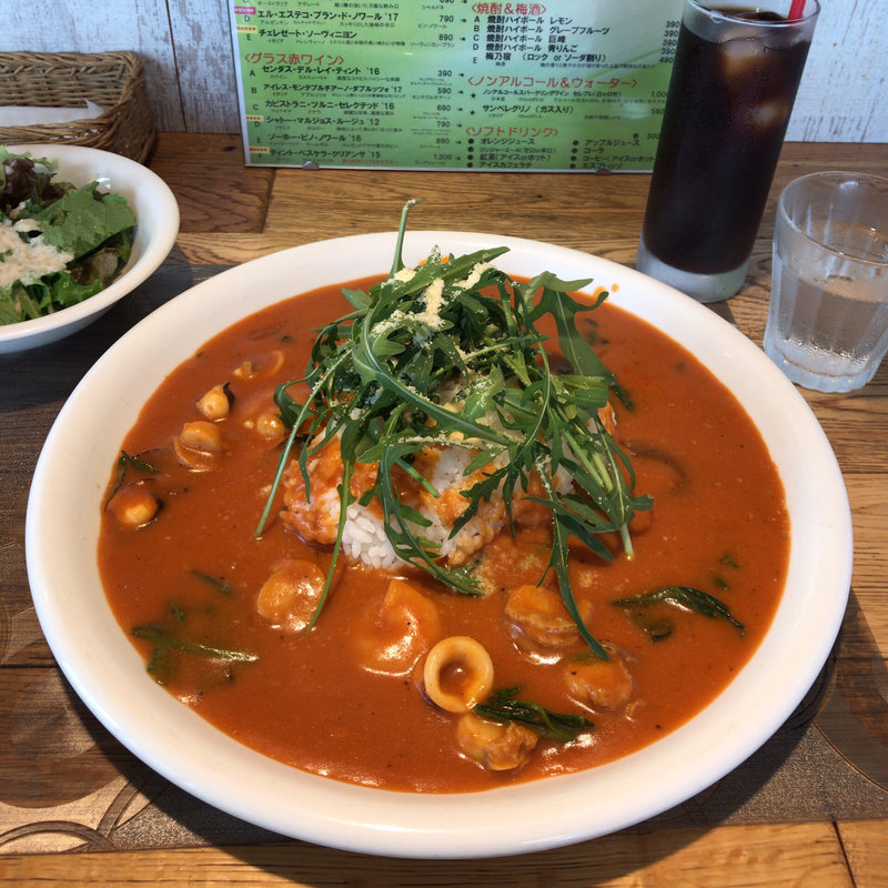 カレーセット(ピッツェリア・グランデ・エス)