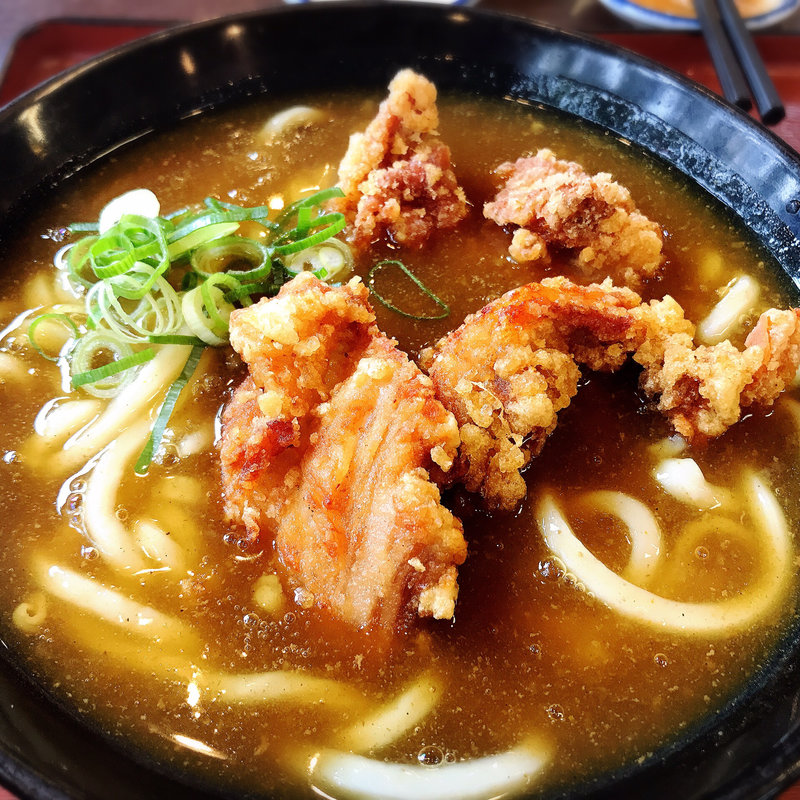 唐揚げカレーうどん(徳兵衛うどん 上津店)