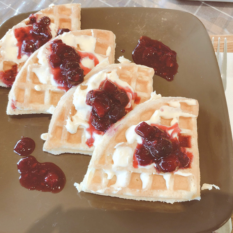 フルーツワッフル(cafe du GABO)