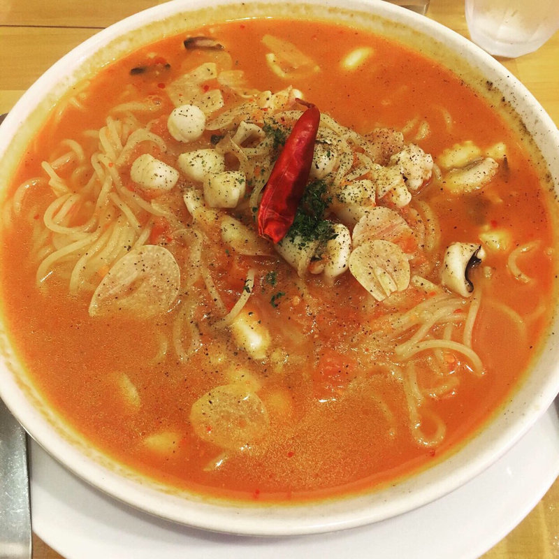 小柱と蛸の辛口トマトソース（生パスタ）(はらっぱ 駅ビルモントレー店 )