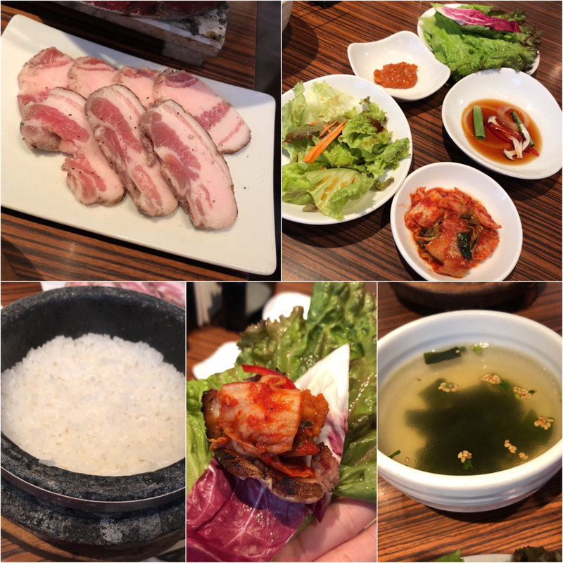 サムギョプサルランチ(炭火焼肉・韓国料理 KollaBo 銀座店)