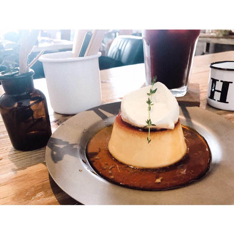 自家製プリンセット(ドリンク付き)(CHILL  KITCHEN)