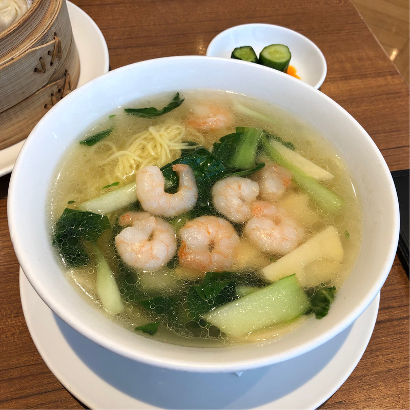 えび麺セット(鼎泰豊 銀座店（ディンタイフォン）)