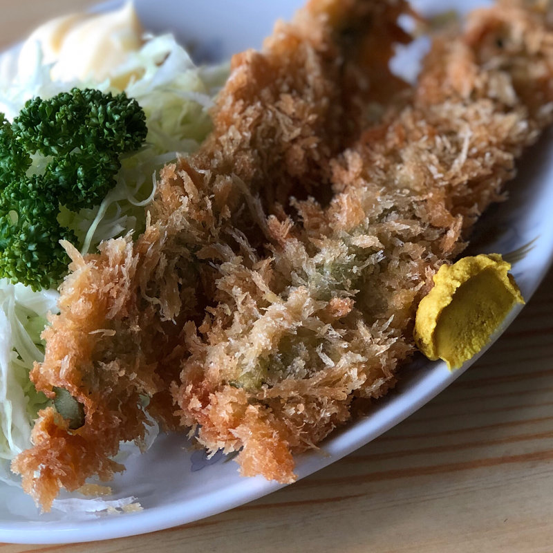 アスパラのフライ(食房べに家 )