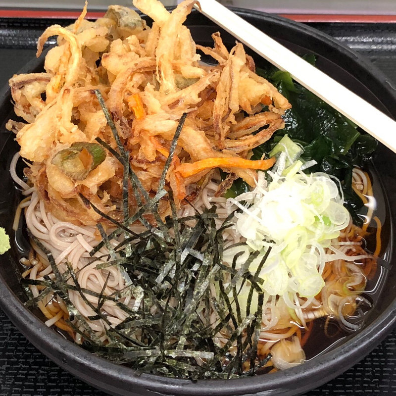 冷しぶっかけかき揚げそば(山吹そば立喰 )