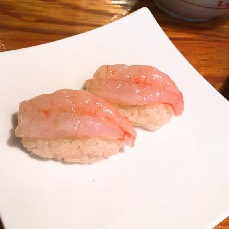 甘エビ握り(立ち飲み ますらお)