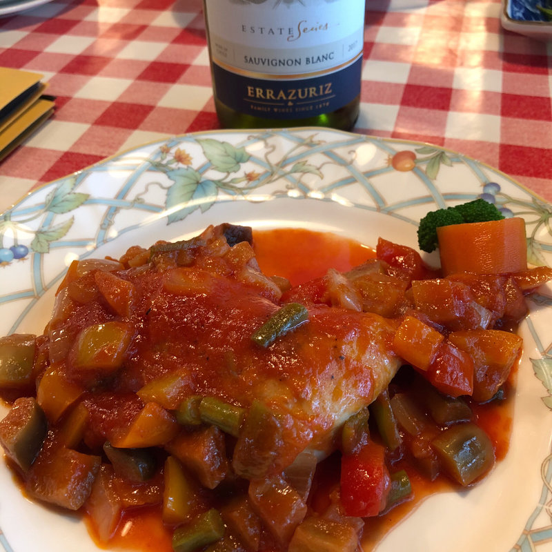 若鶏のグリルトマトソース(マルサーラ )