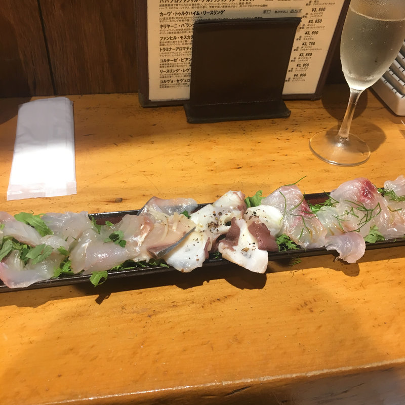 本日のカルパッチョ3種盛り(立飲Bistro-SHIN （ビストロシン）)