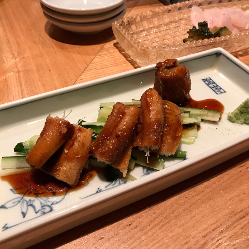 煮穴子と胡瓜 ハーフ(日なた)