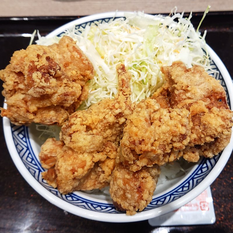 から揚げ丼(吉野家 川崎駅前店)