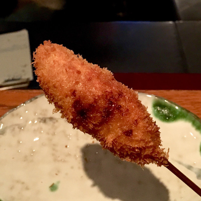 しし唐豚肉巻 カレー風味（串揚げ）(串揚げ ふくみみ)