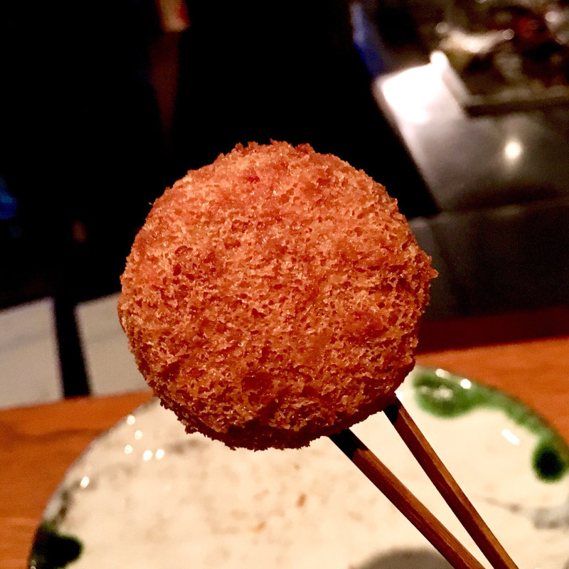 リゾットのコロッケ（串揚げ）(串揚げ ふくみみ)
