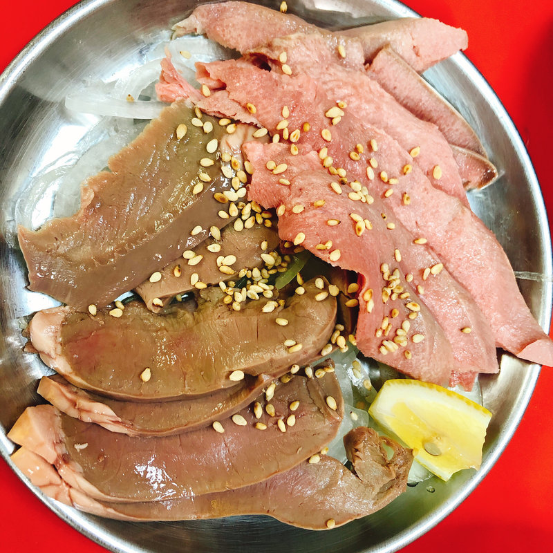 タン&ハツ（刺し）(乃ノ家)