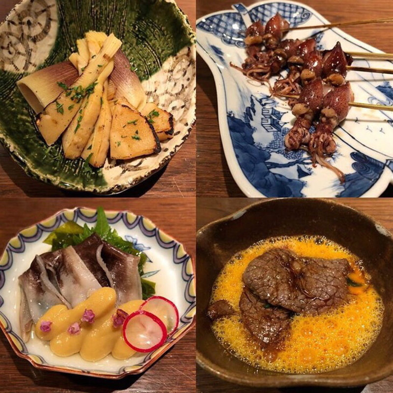 ホタルイカの炭火焼き(ぽんしゅや三徳六味)