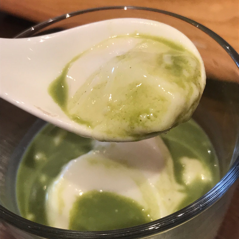 抹茶杏仁豆腐(農家厨房 北浜店)