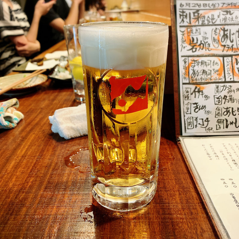 生ビール(オサカナヤ 魚哲 中目黒店)