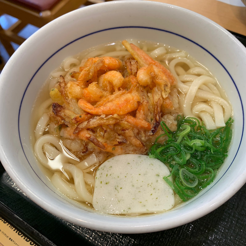 海老かきあげうどん(なか卯 西新宿店 )