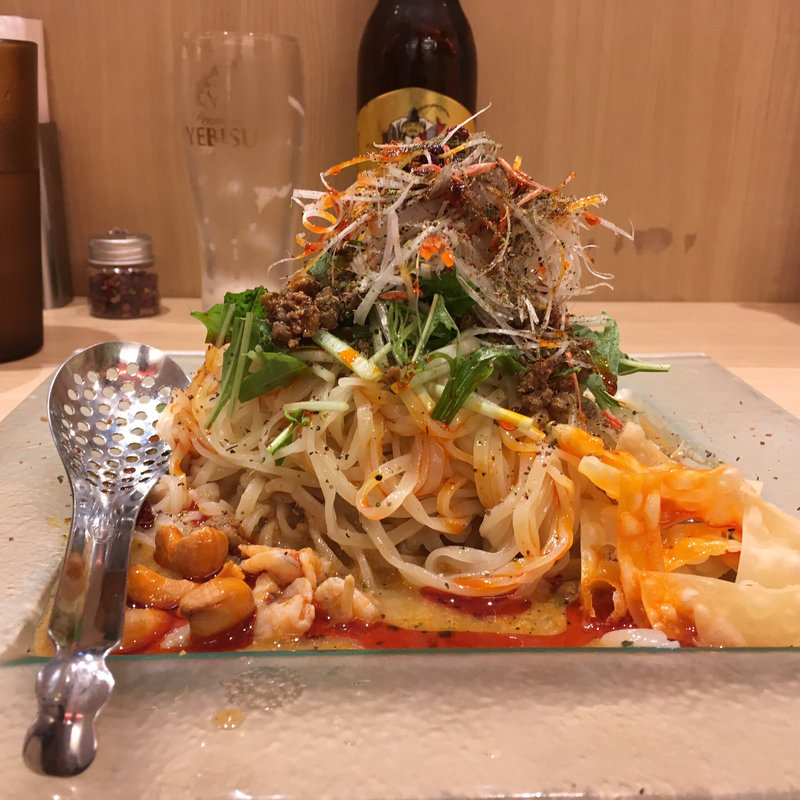 冷し汁なし担担麺(175°DENO担担麺TOKYO)