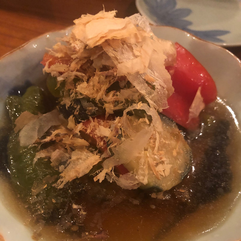 夏野菜の揚げ浸し(ヌンチャク )