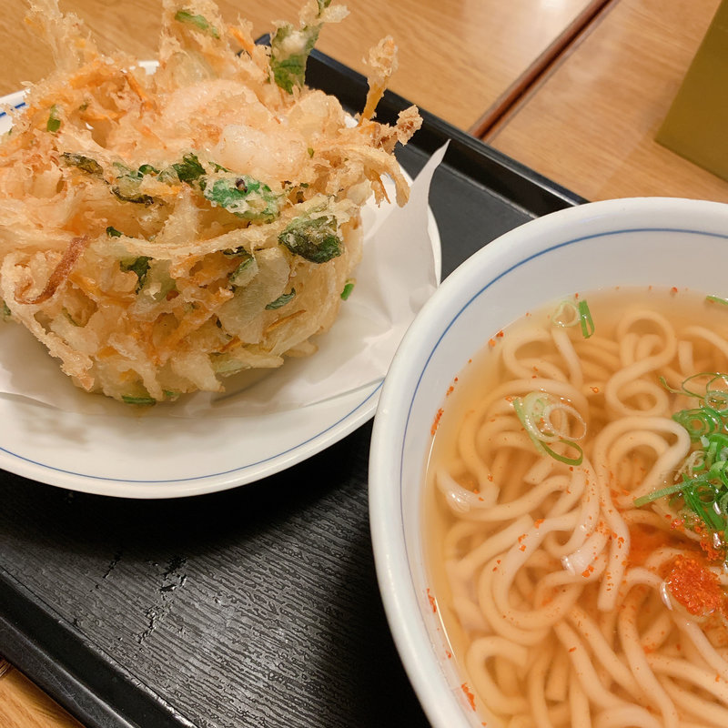 かき揚げうどん(うどんウエスト祇園店)