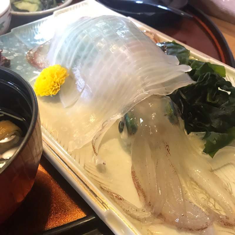 活イカ定食(きらく （喜楽）)