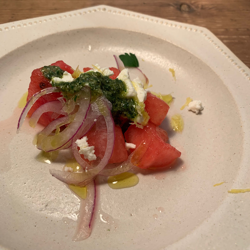 スイカとフェタチーズのサラダ(256)