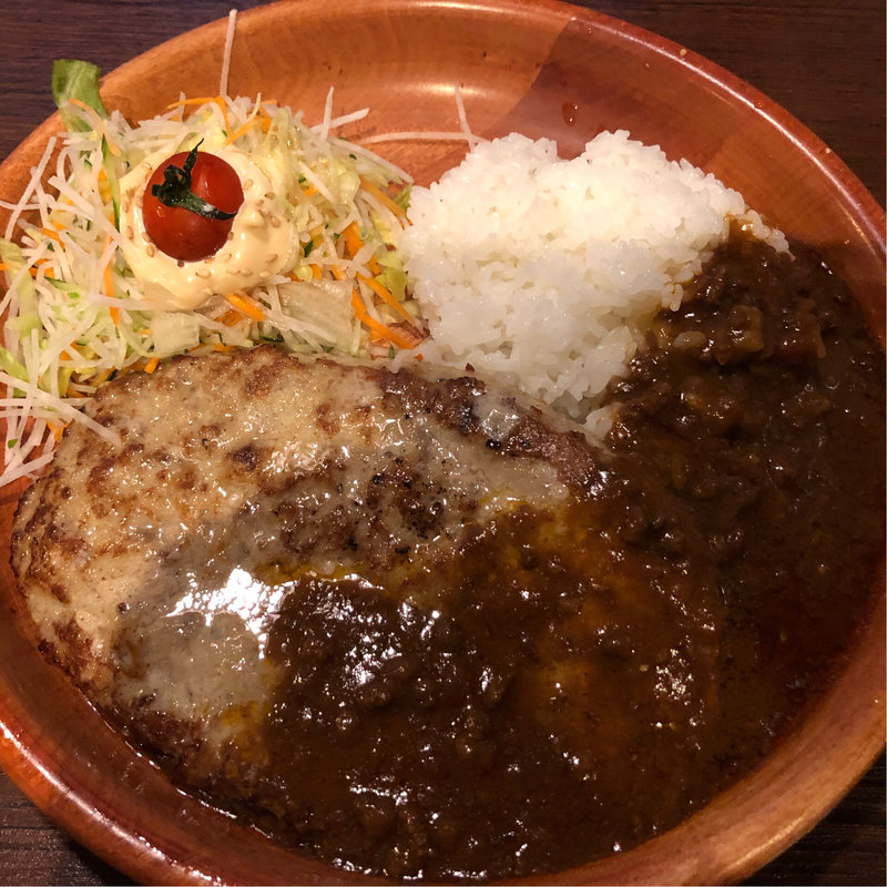 カレーバーグディッシュ(300g)(びっくりドンキー 枚方店)