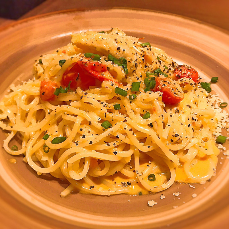 炙りトロサーモンのトマトクリームパスタ(鎌倉パスタ 広島金座街店 )