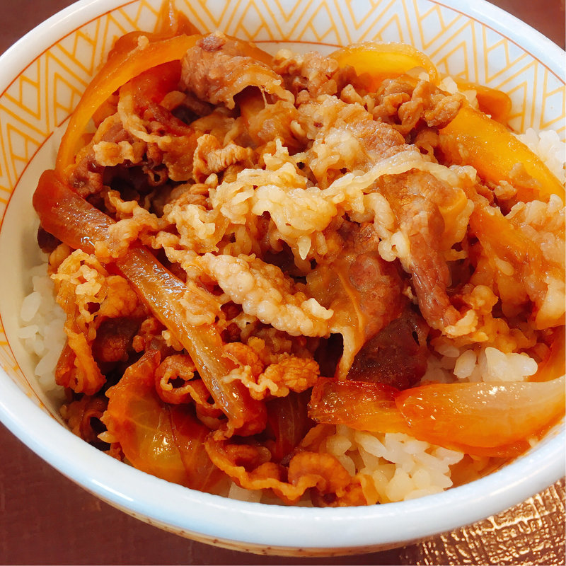 牛丼(並盛)(すき家 宇都宮テクノポリス店 )