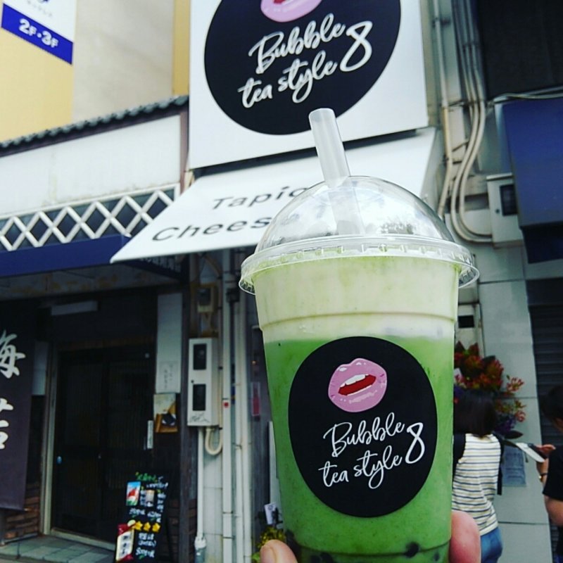 タピオカ抹茶ラテチーズティー(Bubble tea style 8 大丸神戸前店)