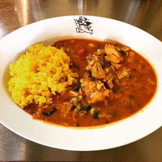 チキンカリー S  野菜トッピング(DIGGiN' IN THE CURRY（ディギン イン ザ カリー）)