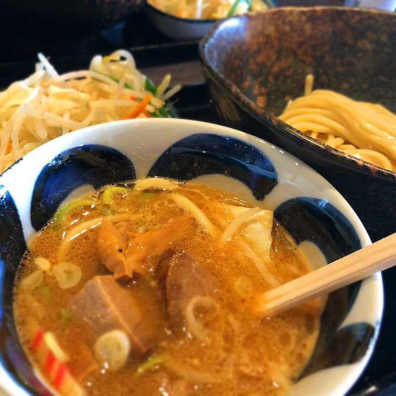 野菜たっぷりつけ麺(三ツ矢堂製麺 静岡流通通り店 )