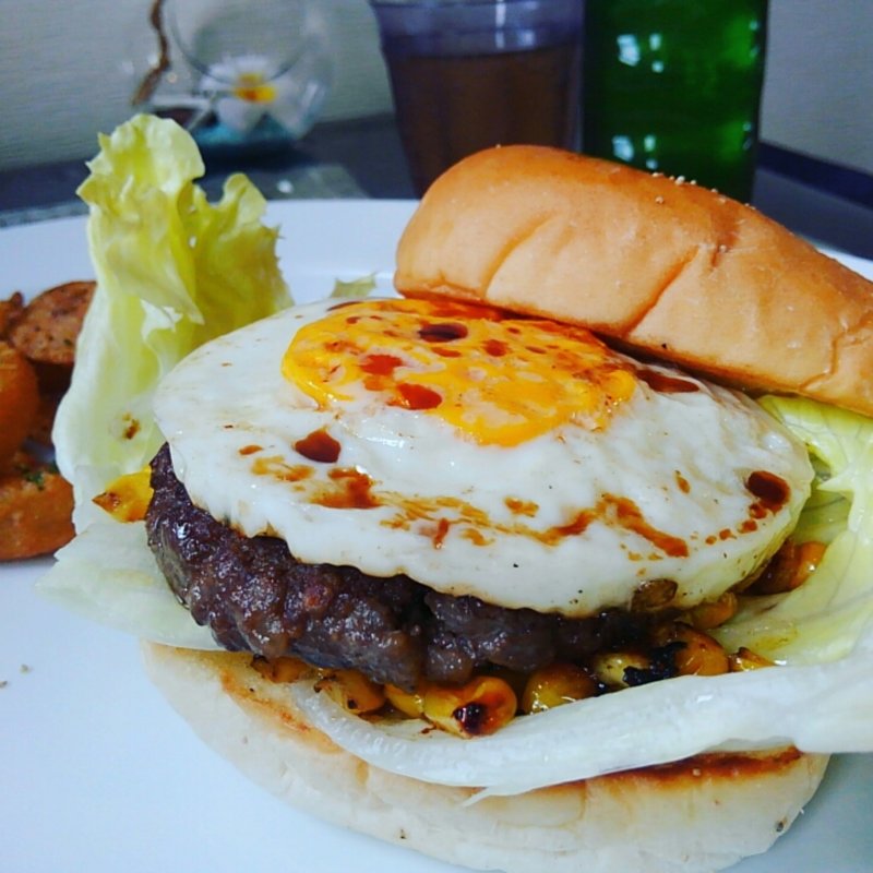 テリタマコーンバーガー(アオラニカフェ)