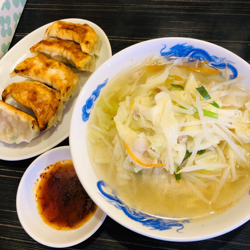 タンタンメン+ぎょうざのセット　タンギョー(來々軒)