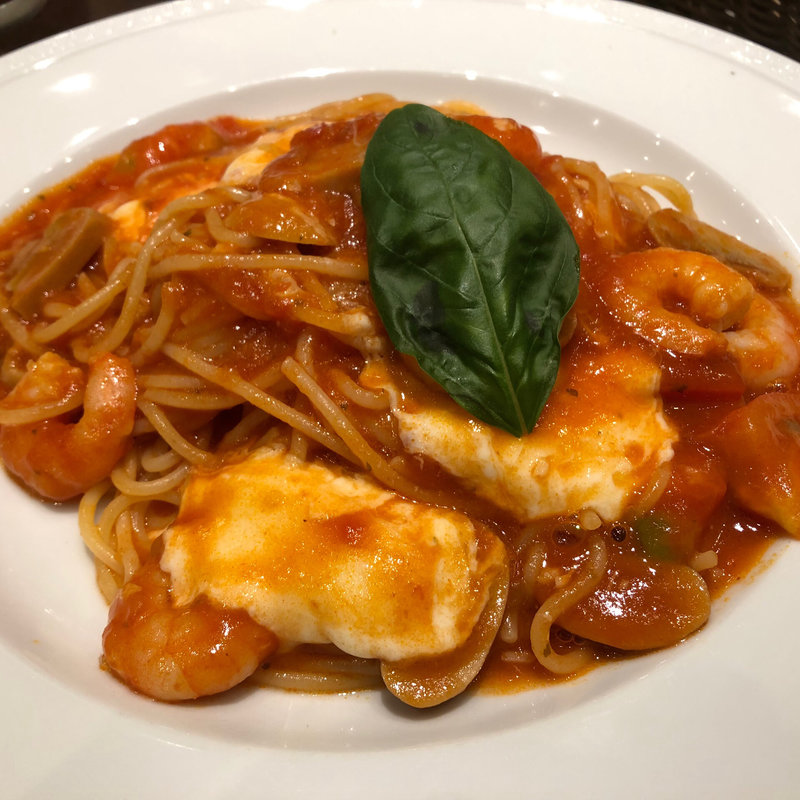 海老とモッツァレラチーズトマト(パスタ)(ide cafe イオンモール柏店)