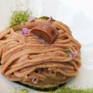 抹茶のモンブラン(数寄屋橋茶房)