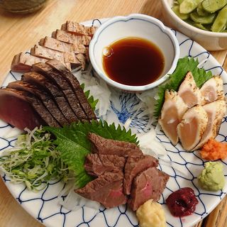 叩き三点盛り(パブ 山形)