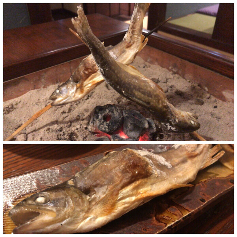 岩魚の塩焼き(濁河温泉　朝日荘 )