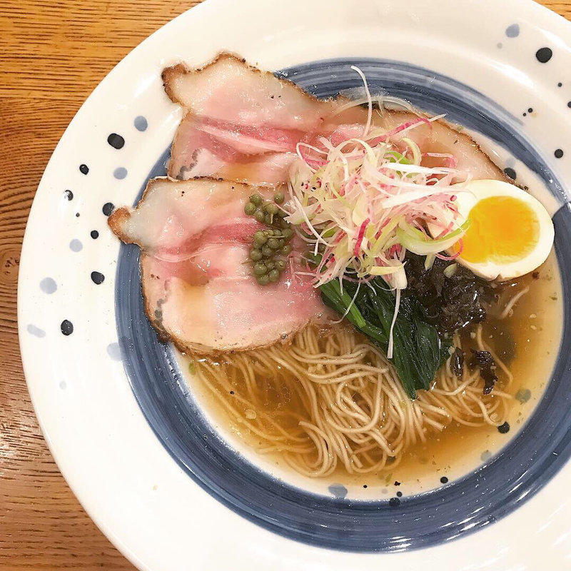 限定 純血バスク豚キントアと飛騨山椒の清湯らーめん(海老丸らーめん)