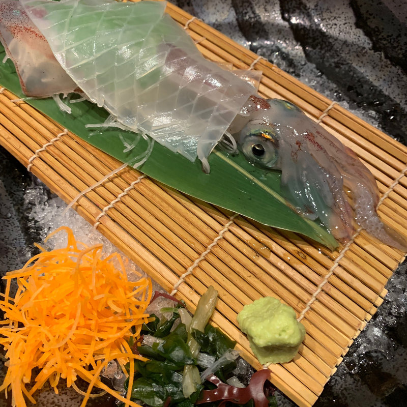 烏賊活き造り(大名 つつじ庵)