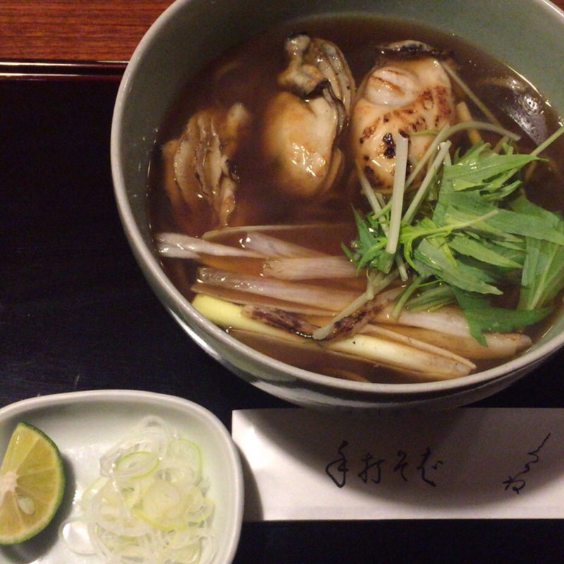 牡蠣そば(利庵)