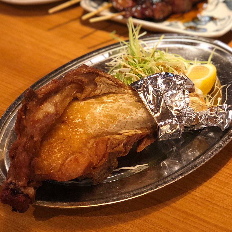 鳥の丸揚げ(酒蔵 松竹本店)