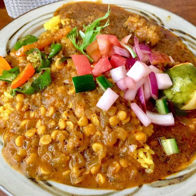 スパイスポーク&レンズ豆のカレー(ガネーシュ m 北浜店 （ガネーシュ エム）)
