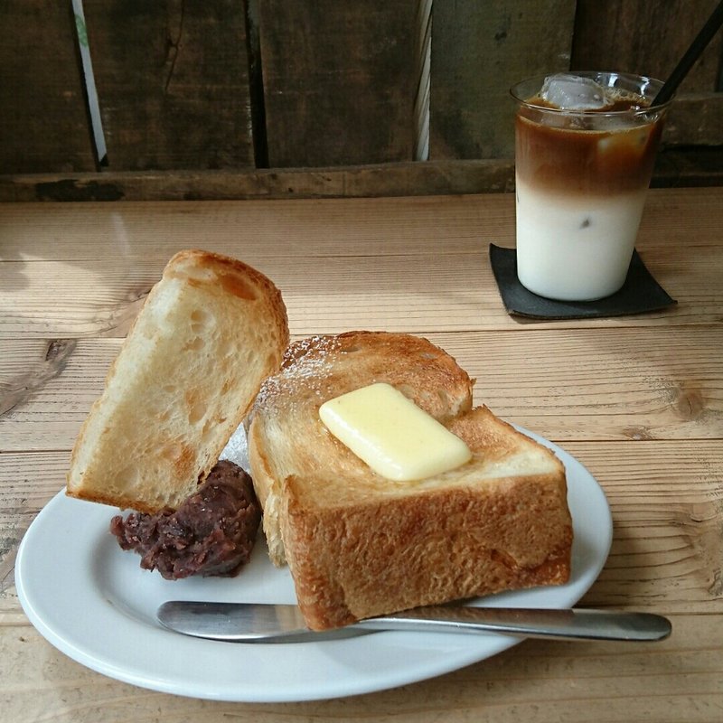あんバタートースト(まめしばコーヒー)