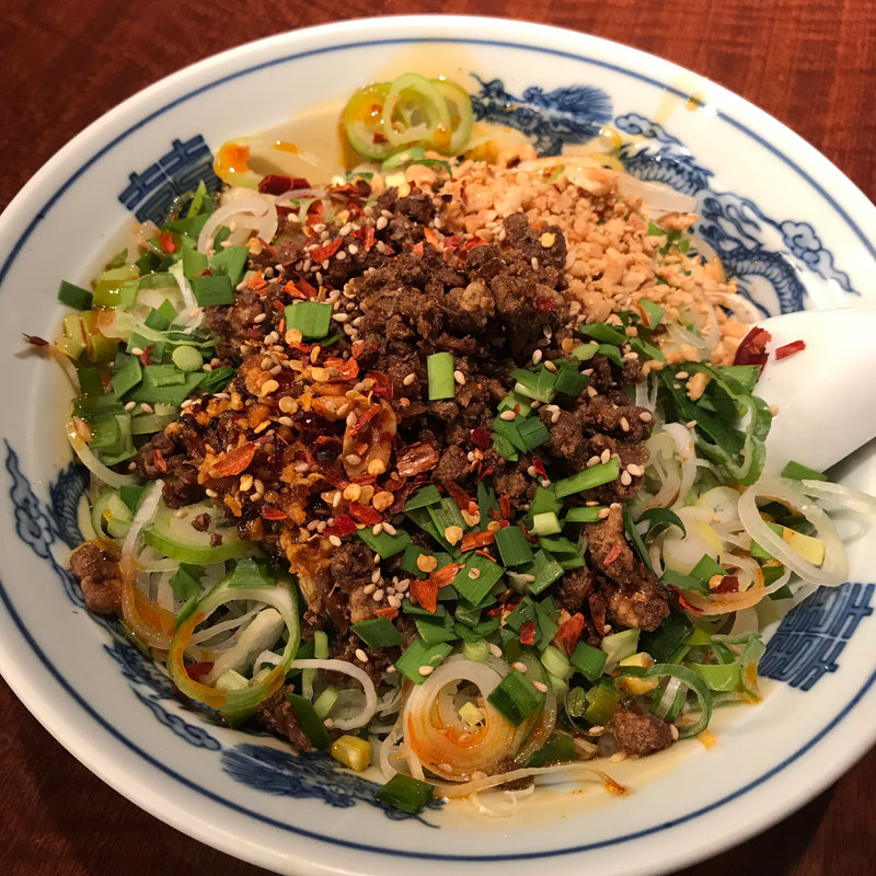 汁なし担々麺(万豚記 目黒権之助坂店)