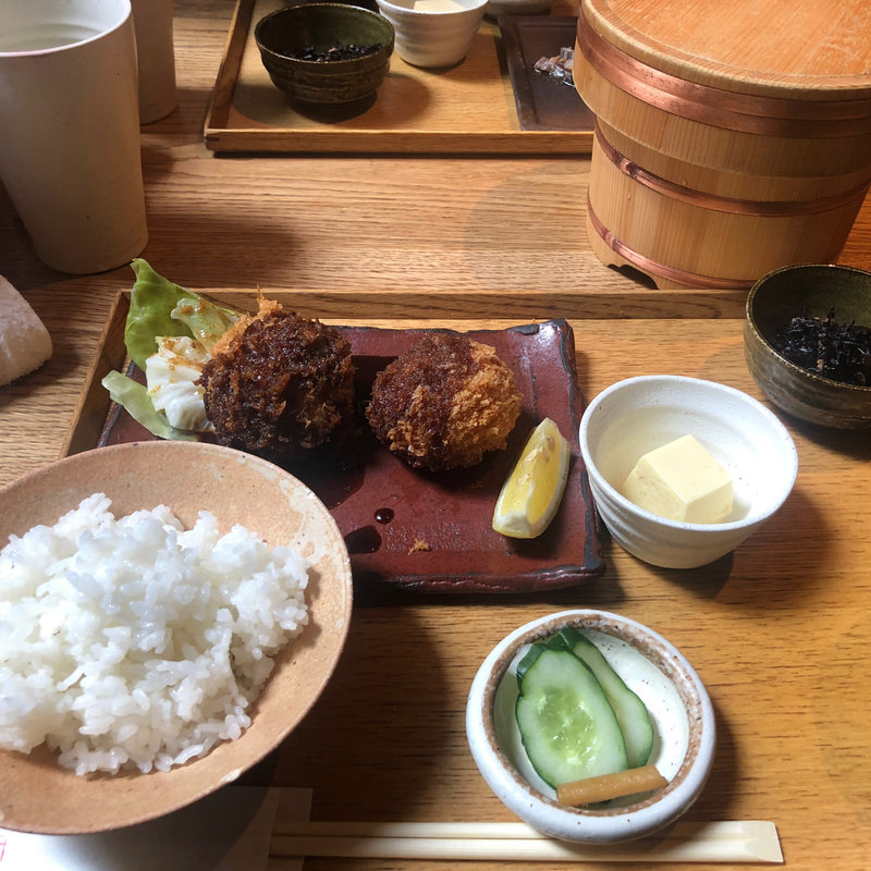 蟹クリームコロッケ定食(ごはんや一芯 代官山)