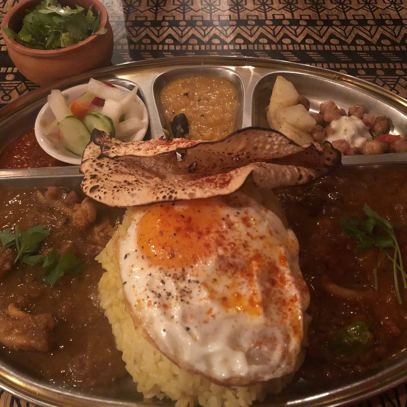 限定メニュー 野菜カレー(カフェ＆カレー ボタ)