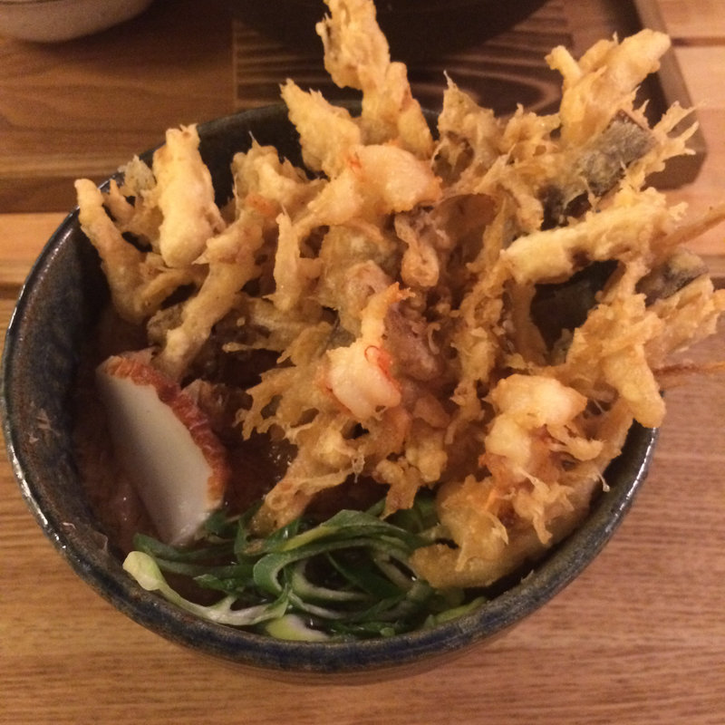 ごぼう天うどん(大手通・愛宕屋)