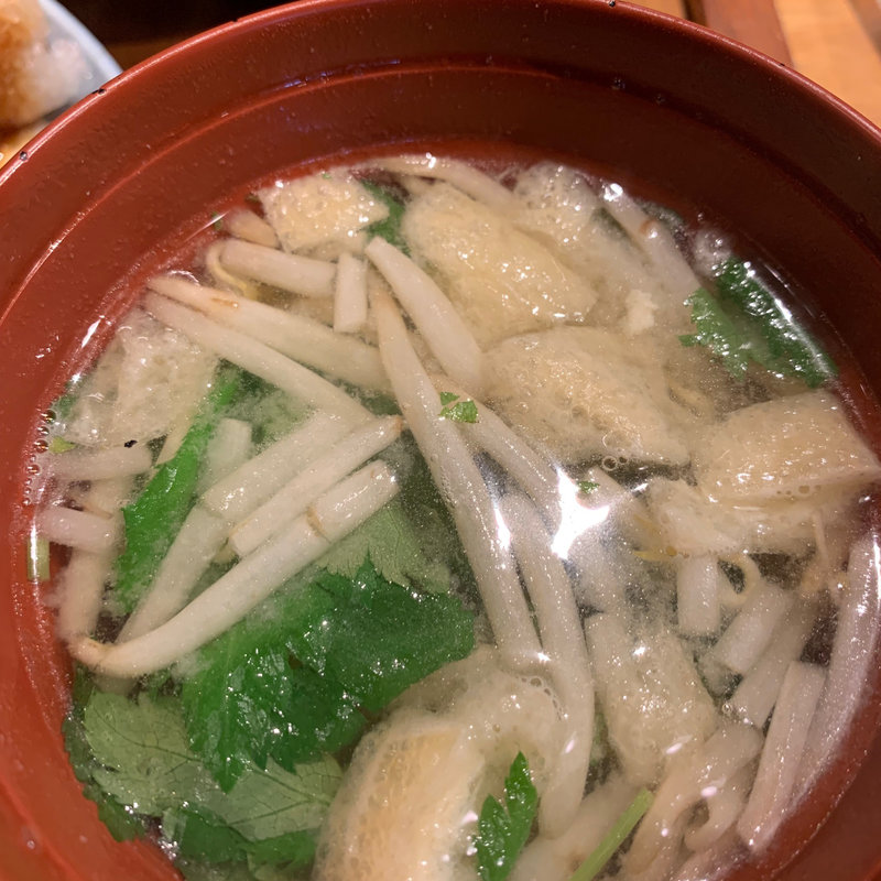 味噌汁(かんすけ 薬院店)