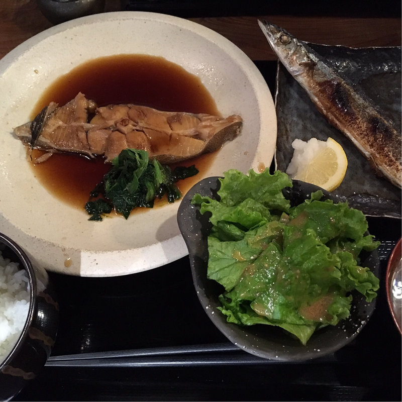 焼魚煮魚定食(Sixkitchen)